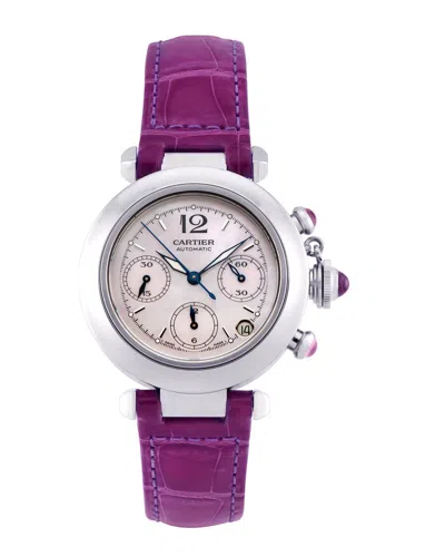 Cartier Women's Pasha C Watch In Purple