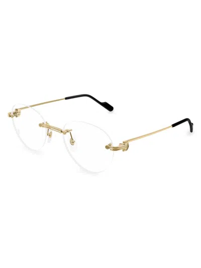 Cartier Women's Première De  55mm Round Glasses In Gold
