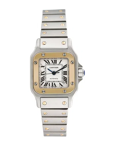 Cartier Women's Santos Galbee Watch, Circa 2000s (authentic ) In Metallic