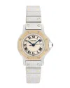Cartier Women's Santos Octagon Watch, Circa 2000's (authentic Pre-loved) In Metallic