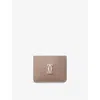 Cartier Leather C De  Simple Card Holder In Beige