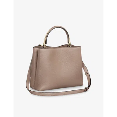 Cartier Womens Beige Panthère De  Medium Leather Top-handle Bag