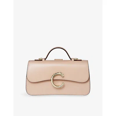 Cartier Womens Beige Panthère De  Nano Leather Top-handle Bag In Sand