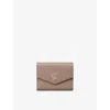 Cartier Mini Leather Panthère Graphique Wallet In Beige