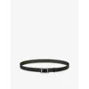 Cartier Womens Black And Green Tea Tank De  Leather Belt