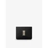 Cartier Womens C De  Leather Card Holder In Black