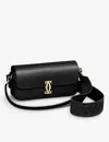 Cartier Womens Black C De Leather Cross-body Bag In Black