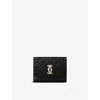 Cartier Womens Black C De  Mini Leather Wallet In Black