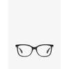 Cartier Womens Ct0493o Oval-frame Acetate Eyeglasses Black In Black