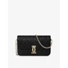 Cartier Womens Black Double C De  Leather Shoulder Bag In Black