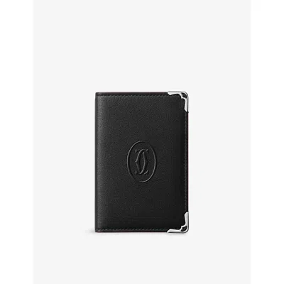 Cartier Womens Black Must De  4cc Leather Card Holder