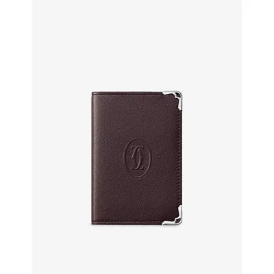 Cartier Womens Black Must De  Leather Wallet