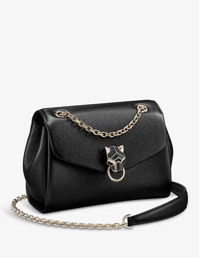 Cartier Womens Black Panthère De  Chain Mini Leather Cross-body Bag