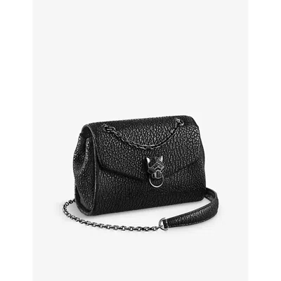 Cartier Womens Black Panthere De  Chain Mini Leather Shoulder Bag