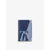 Cartier Womens Blue Must De  Four-slot Leather Card Holder In Blue