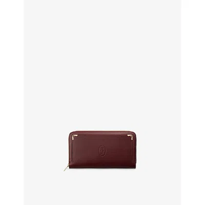 Cartier Womens Bordeaux Must Leather Wallet