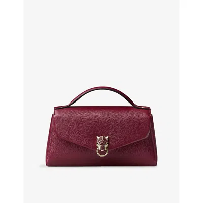 Cartier Womens Burgundy Panthère De  Nano Leather Chain Cross-body Bag