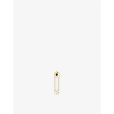 Cartier Womens C De  18ct Yellow Gold And Onyx Pin
