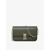 Cartier Womens Green C De  Mini Leather Chain Bag In Green