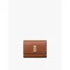Cartier Womens Caramel C De  Mini Leather Wallet In Caramel