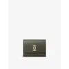 Cartier Womens Green C De  Mini Leather Wallet In Green