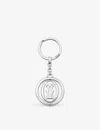 Cartier Womens C Décor Pivoting Stainless-steel Keyring In Steel