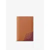 Cartier Womens  Losange Shadow Leather Card Holder Caramel In Caramel