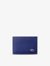 Cartier Ink Losange Logo-plaque Leather And Palladium Card Holder In Ink