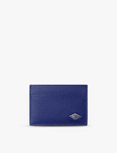 Cartier Ink Losange Logo-plaque Leather And Palladium Card Holder