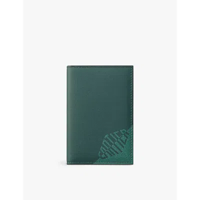 Cartier Womens Pine Green Losange Shadow Leather Cardholder