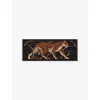 Cartier Cashmere-silk Panther In The Jungle Scarf In Black