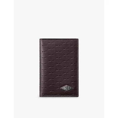 Cartier Womens  Losange Leather Card Holder In Black