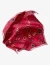 Cartier Womens Fuchsia Diabolo De Motif-print Silk Scarf 90cm X 90cm In Fuchsia