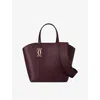 Cartier Womens Grape C De  Mini Leather Tote Bag In Purple