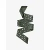 Cartier Womens Green Panthère Dots Bandeau Printed Silk-twill Scarf In Gray