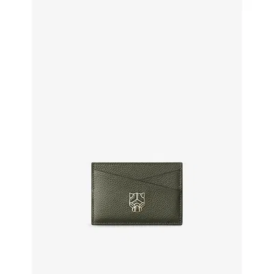 Cartier Womens Green Panthère Graphique De  Leather Card Holder