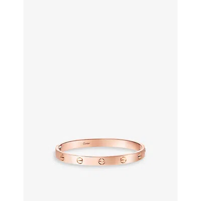 Cartier Womens Rose Gold Love Classic 18ct Rose-gold Bracelet