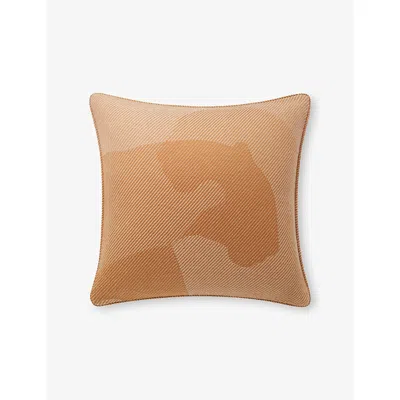 Cartier Womens Ochre Panthère De  Wool And Cashmere-blend Cushion 50cm X 50cm