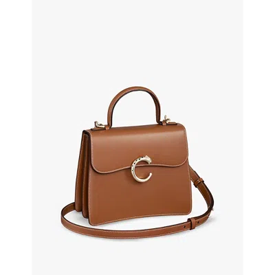 Cartier Womens Caramel Panthère De  Small Leather Cross-body Bag