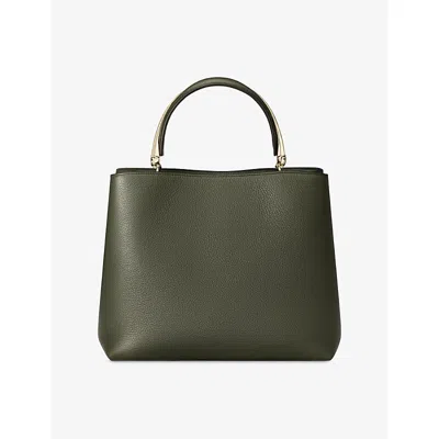 Cartier Womens Green Panthère Double De  Medium Leather Top-handle Bag