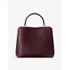 Cartier Womens Grape Panthère Double De  Medium Leather Top-handle Bag In Purple