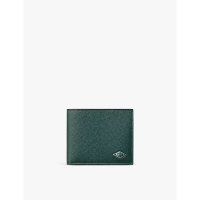 Cartier Womens Pine Green Losange Leather Wallet