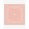 Cartier Womens Pink Double C De Paisley-print Silk-twill Scarf In Pink