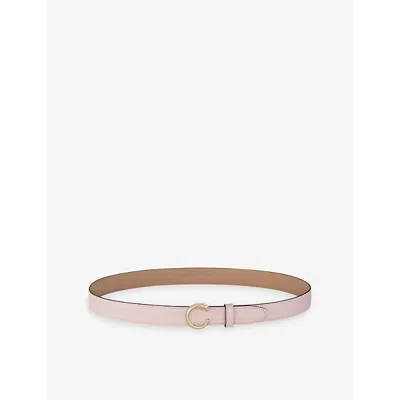 Cartier Womens Pink Panthère De  Large Leather Belt