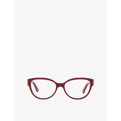 Cartier Womens  Ct0450o Cat-eye-frame Acetate Optical Glasses