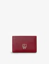 Cartier Womens Red Panthère Graphique De  Leather Card Holder In Red