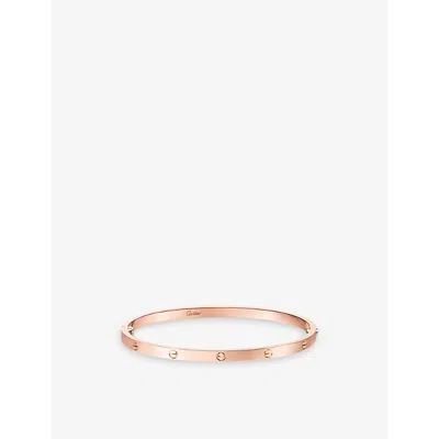 Cartier Womens  Love Small 18ct Rose-gold Bracelet In Rose Gold