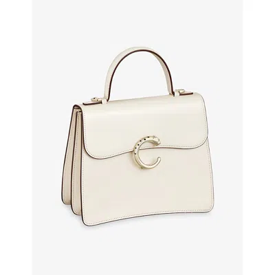 Cartier Womens Salt White Panthère De  Small Leather Top-handle Bag