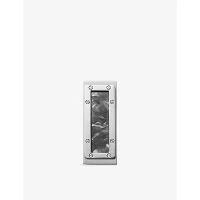 Cartier Womens Santos De  Wide Stainless-steel Money Clip