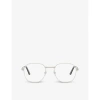 Cartier Womens Silver 6l001699 Ct0441o Round-frame Metal Glasses In Silver